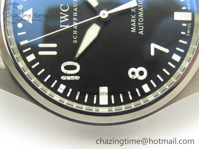 Chic Mark XVII IW326504 MKS 1:1 Best Edition Black Dial On SS Bracelet MIYOTA 9015 V 7210