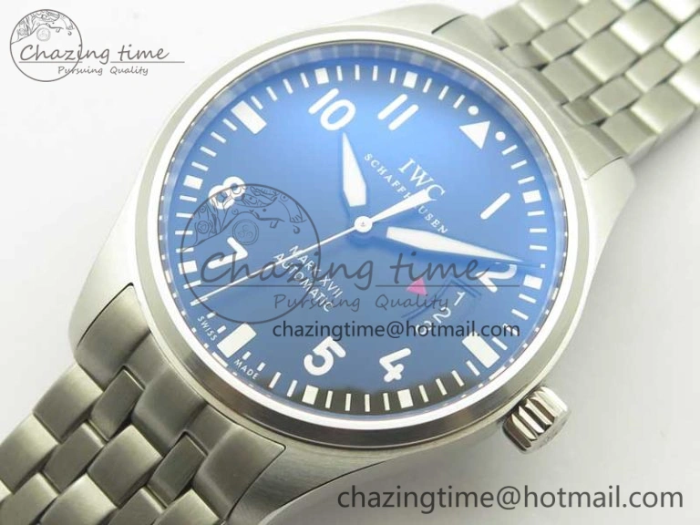 Chic Mark XVII IW326504 MKS 1:1 Best Edition Black Dial On SS Bracelet MIYOTA 9015 V 7210