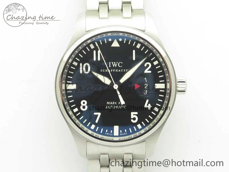 Chic Mark XVII IW326504 MKS 1:1 Best Edition Black Dial On SS Bracelet MIYOTA 9015 V 7210