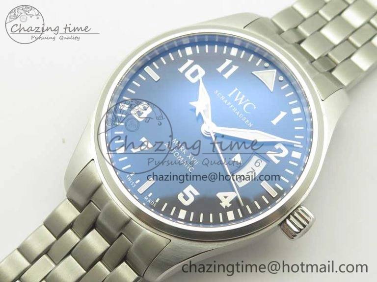Mark XVII IW327014 Le Petit Prince MKS 1:1 Best Edition Blue Dial on SS Bracelet MIYOTA 9015 V SportInspired 7191