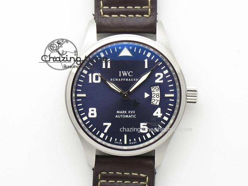 Mark XVII Le Petit Prince MK Maker 1:1 Best Edition SS Blue Dial A2892 On Brown Leather Strap MultiPurpose 7379