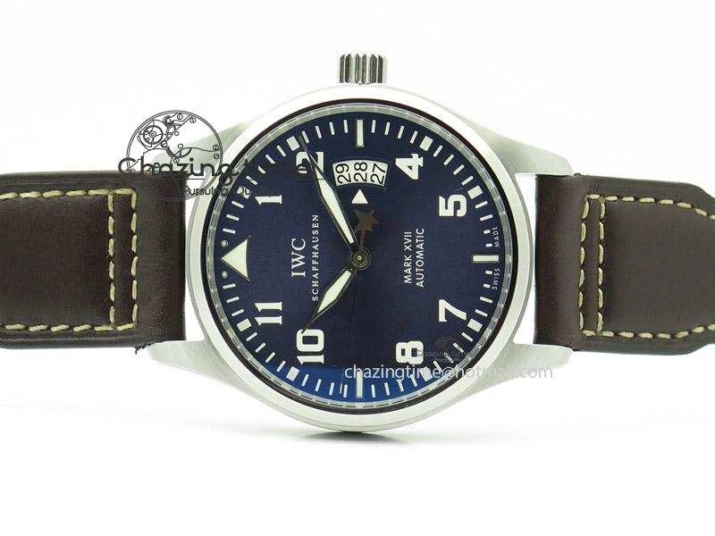 Mark XVII Le Petit Prince MK Maker 1:1 Best Edition SS Blue Dial A2892 On Brown Leather Strap MultiPurpose 7379