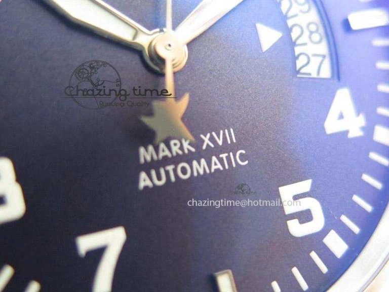 Mark XVII Le Petit Prince MK Maker 1:1 Best Edition SS Blue Dial A2892 On Brown Leather Strap MultiPurpose 7379