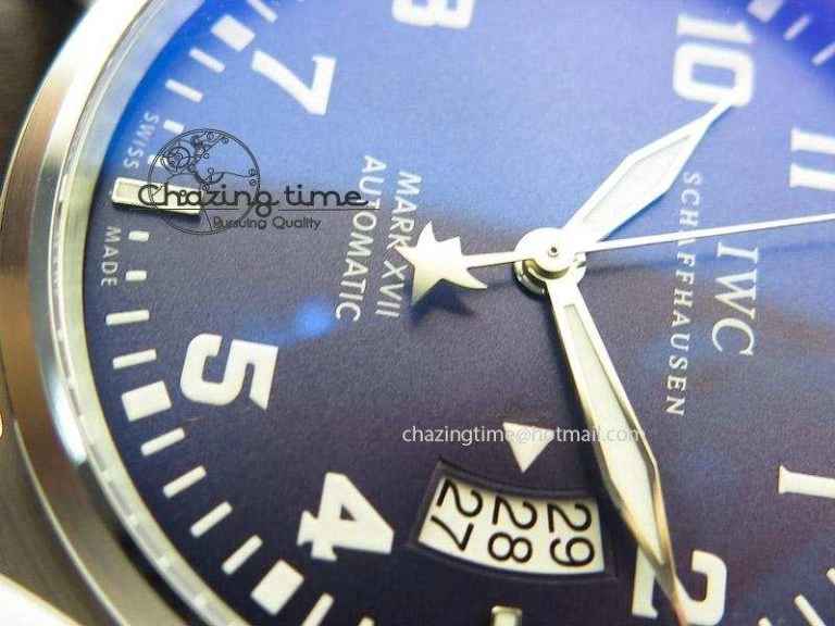 Mark XVII Le Petit Prince MK Maker 1:1 Best Edition SS Blue Dial A2892 On Brown Leather Strap MultiPurpose 7379