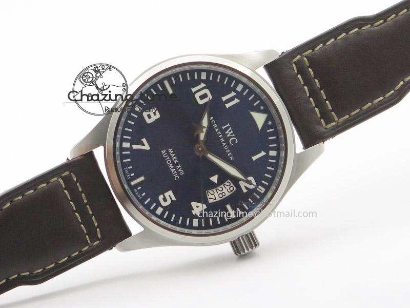 Mark XVII Le Petit Prince MK Maker 1:1 Best Edition SS Blue Dial A2892 On Brown Leather Strap MultiPurpose 7379