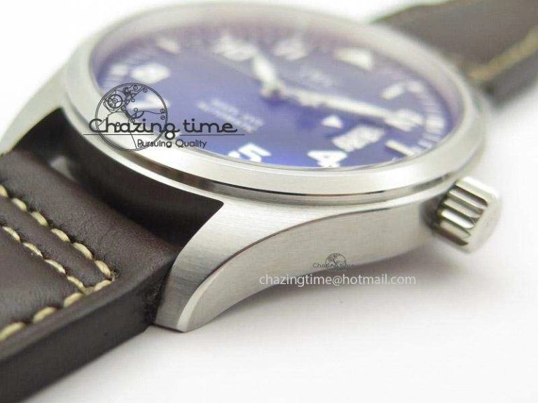 Mark XVII Le Petit Prince MK Maker 1:1 Best Edition SS Blue Dial A2892 On Brown Leather Strap MultiPurpose 7379
