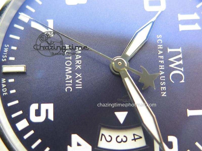 Mark XVII Le Petit Prince MK Maker 1:1 Best Edition SS Blue Dial On Brown Leather Strap A Breathable 7377