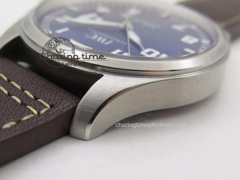 Mark XVII Le Petit Prince MK Maker 1:1 Best Edition SS Blue Dial On Brown Leather Strap A Breathable 7377