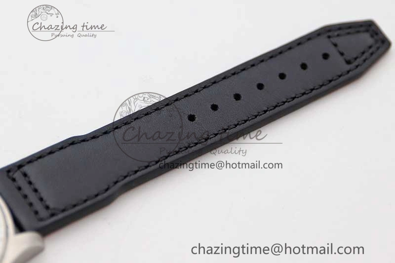 Mark XVIII IW327001 SS M+F 1:1 Best Edition Black Dial on Black Leather Strap A Packable 7055