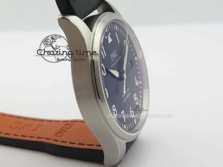 Modern Mark XVIII IW327001 SS Mk Maker Best Edition Black Dial On Black Leather Strap A 7299