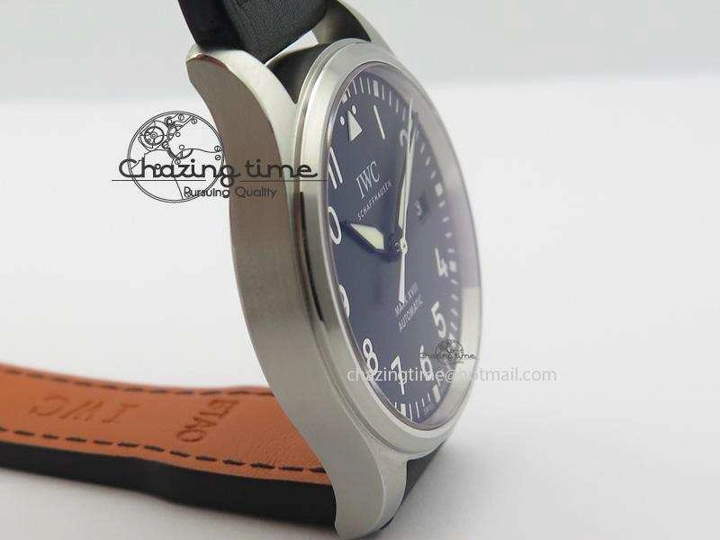 Modern Mark XVIII IW327001 SS Mk Maker Best Edition Black Dial On Black Leather Strap A 7299