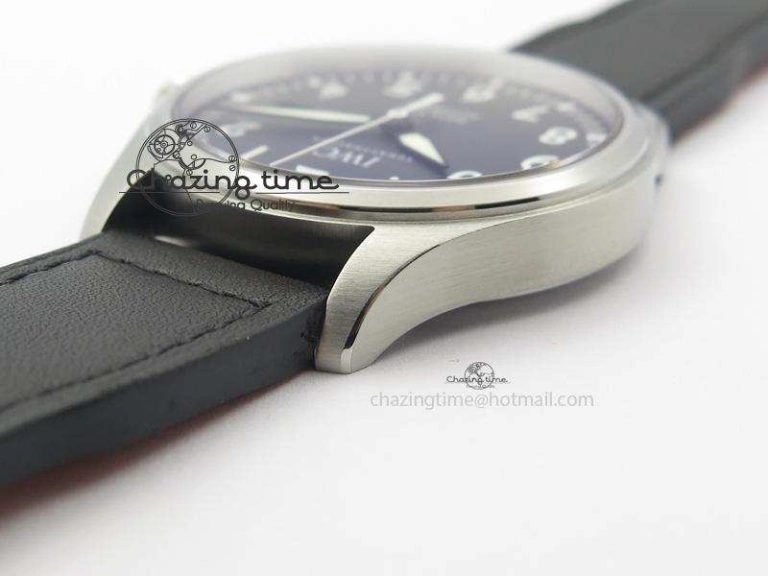 Modern Mark XVIII IW327001 SS Mk Maker Best Edition Black Dial On Black Leather Strap A 7299