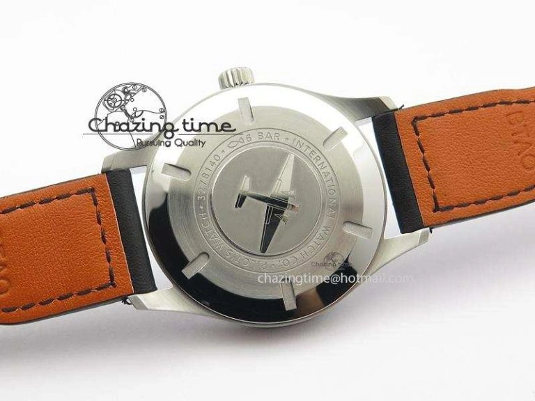 Modern Mark XVIII IW327001 SS Mk Maker Best Edition Black Dial On Black Leather Strap A 7299