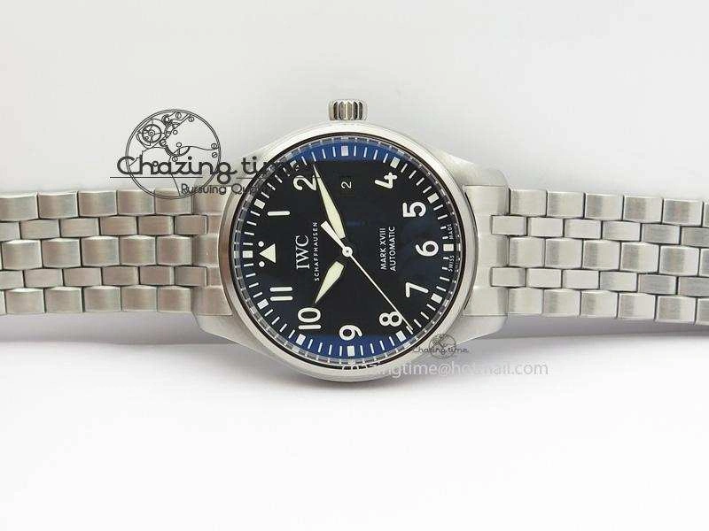 Mark XVIII IW327001 SS Mk Maker Best Edition Black Dial On SS Bracelet A OdorResistant 7301