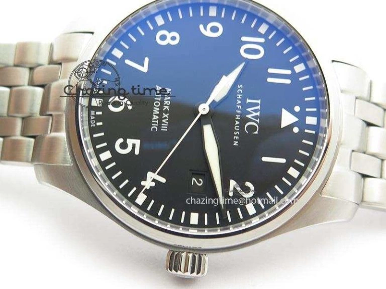 Mark XVIII IW327001 SS Mk Maker Best Edition Black Dial On SS Bracelet A OdorResistant 7301