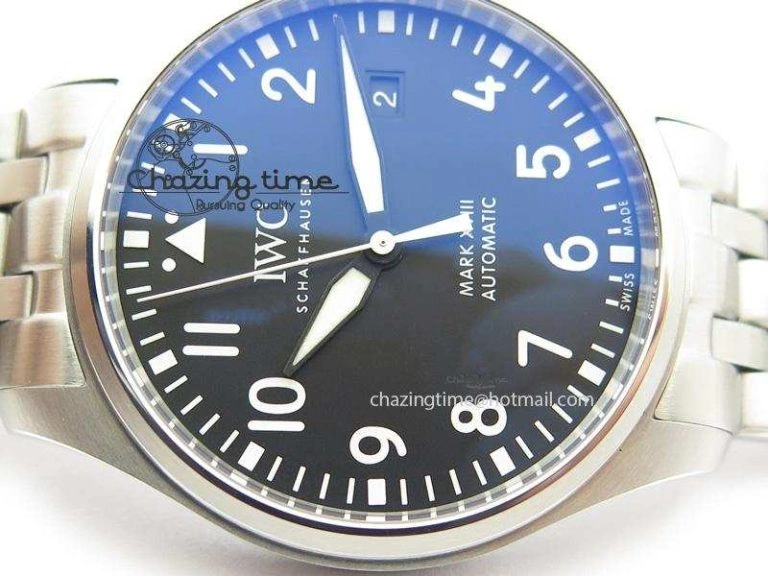 Mark XVIII IW327001 SS Mk Maker Best Edition Black Dial On SS Bracelet A OdorResistant 7301