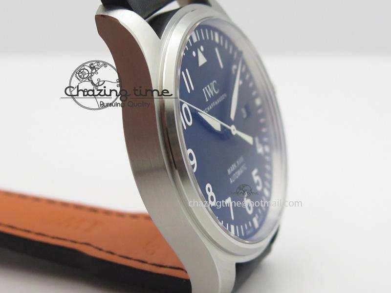 Mark XVIII IW327001 V6F Best Edition Black Dial On Black Leather Strap A Youthful 7307