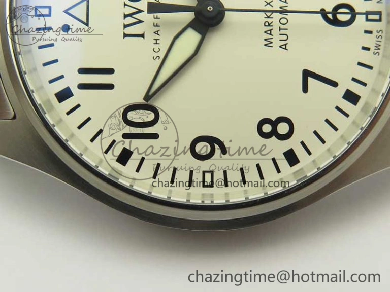 Packable Mark XVIII IW327002 MKS 1:1 Best Edition White Dial On SS Bracelet MIYOTA 9015 V 7209