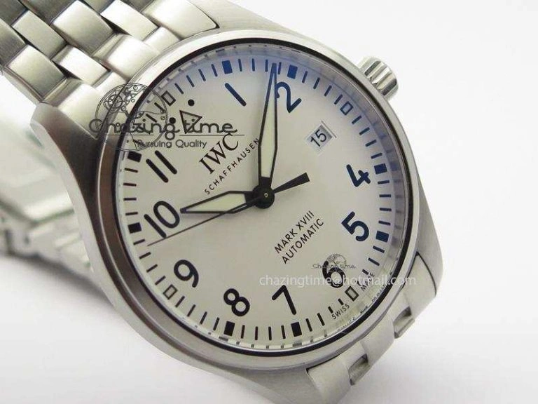 Mark XVIII IW327002 SS Mk Maker Best Edition White Dial On SS Bracelet A Snug 7300