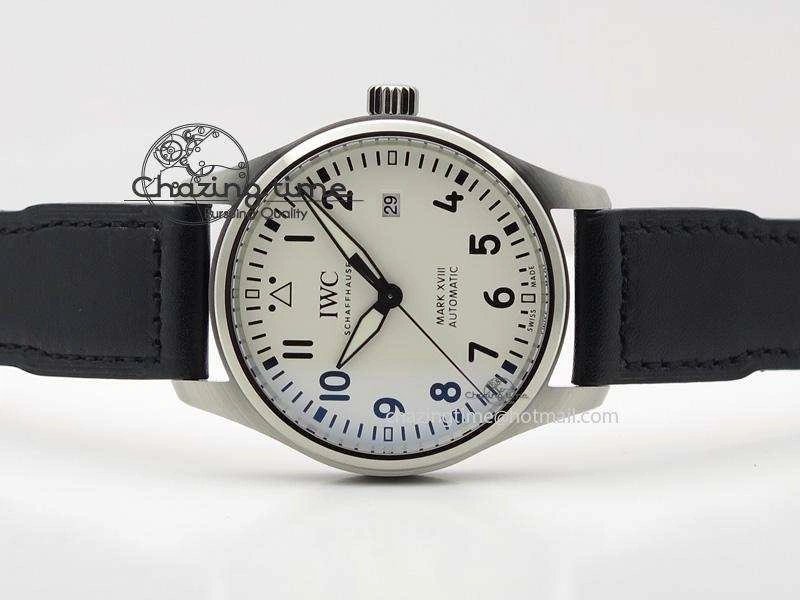 Mark XVIII IW327002 V6F Best Edition White Dial On Black Leather Strap A Affordable 7312