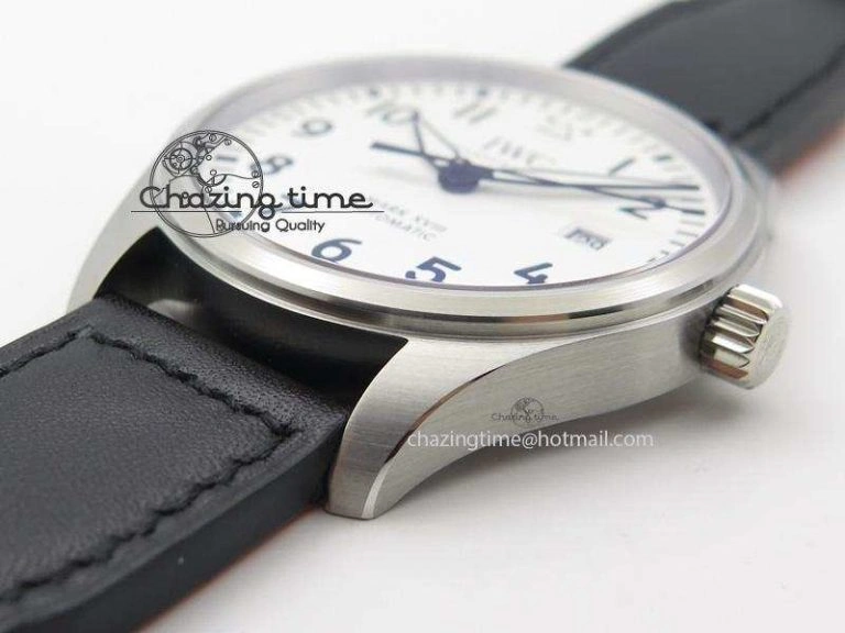 Mark XVIII IW327002 V6F Best Edition White Dial On Black Leather Strap A Affordable 7312
