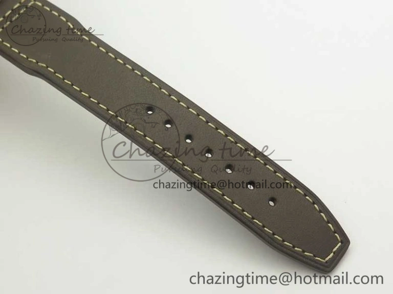 Mark XVIII IW327006 Titanium GSF 1:1 Best Edition Black Dial on Brown Leather Strap A Soft 7181