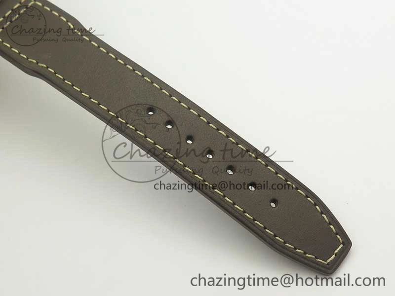 Mark XVIII IW327006 Titanium GSF 1:1 Best Edition Black Dial on Brown Leather Strap A Soft 7181