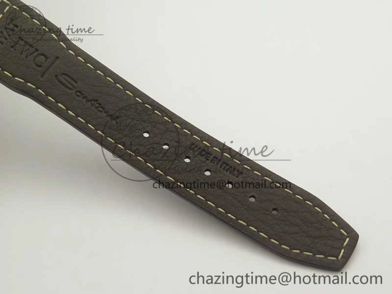 Mark XVIII IW327006 Titanium GSF 1:1 Best Edition Black Dial on Brown Leather Strap A Soft 7181