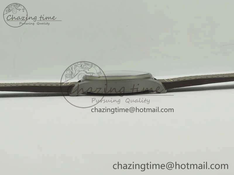 Mark XVIII IW327006 Titanium GSF 1:1 Best Edition Black Dial on Brown Leather Strap A Soft 7181