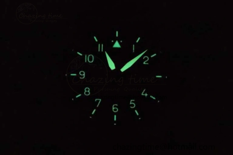 Mark XVIII IW327006 Titanium M+F 1:1 Best Edition Black Dial on Brown Leather Strap A ZeroBulk 7052