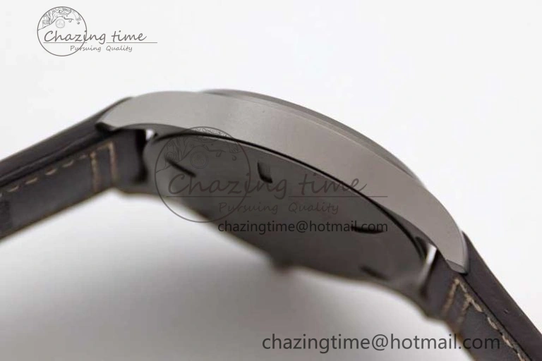 Mark XVIII IW327006 Titanium M+F 1:1 Best Edition Black Dial on Brown Leather Strap A ZeroBulk 7052