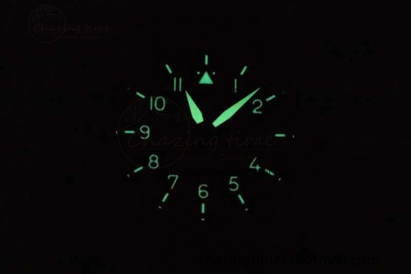 Mark XVIII IW327006 Titanium M+F 1:1 Best Edition Black Dial on Brown Leather Strap A ZeroBulk 7052