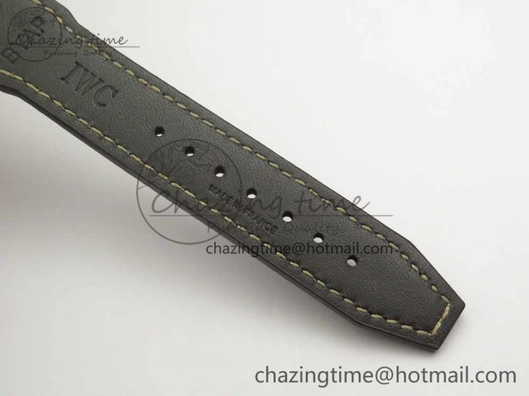 Mark XVIII IW327006 Titanium M+F 1:1 Best Edition Black Dial on Brown Leather Strap A Modern 7145