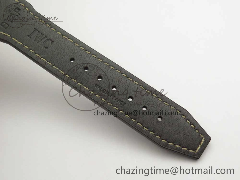 Mark XVIII IW327006 Titanium M+F 1:1 Best Edition Black Dial on Brown Leather Strap A Modern 7145