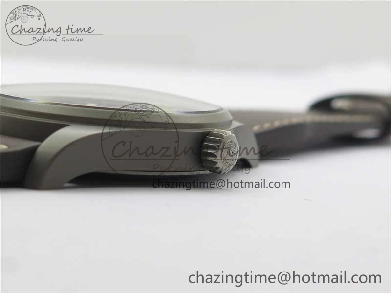 Reliable Mark XVIII IW327006 Titanium V7F 1:1 Best Edition Black Dial on Brown Leather Strap A 7080