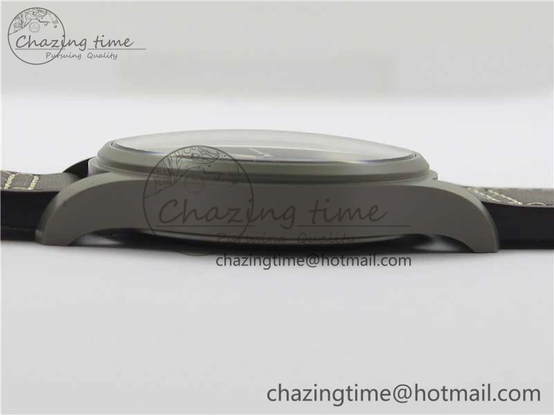 Reliable Mark XVIII IW327006 Titanium V7F 1:1 Best Edition Black Dial on Brown Leather Strap A 7080