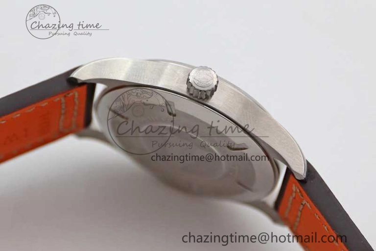 Durable Mark XVIII IW327010 SS M+F 1:1 Best Edition Blue Dial on Brown Leather Strap A 7051