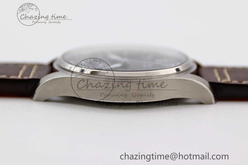 Durable Mark XVIII IW327010 SS M+F 1:1 Best Edition Blue Dial on Brown Leather Strap A 7051