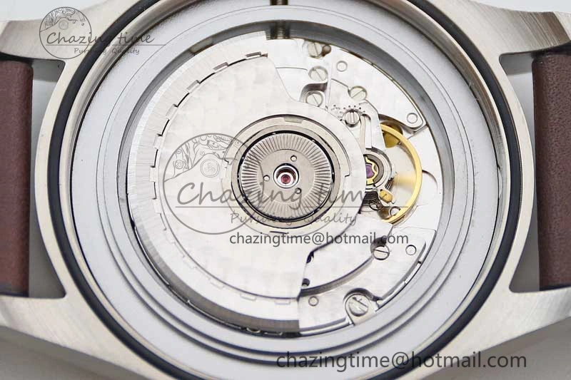 Mark XVIII IW327010 SS M+F 1:1 Best Edition Brown Dial on Brown Leather Strap A Refined 7049