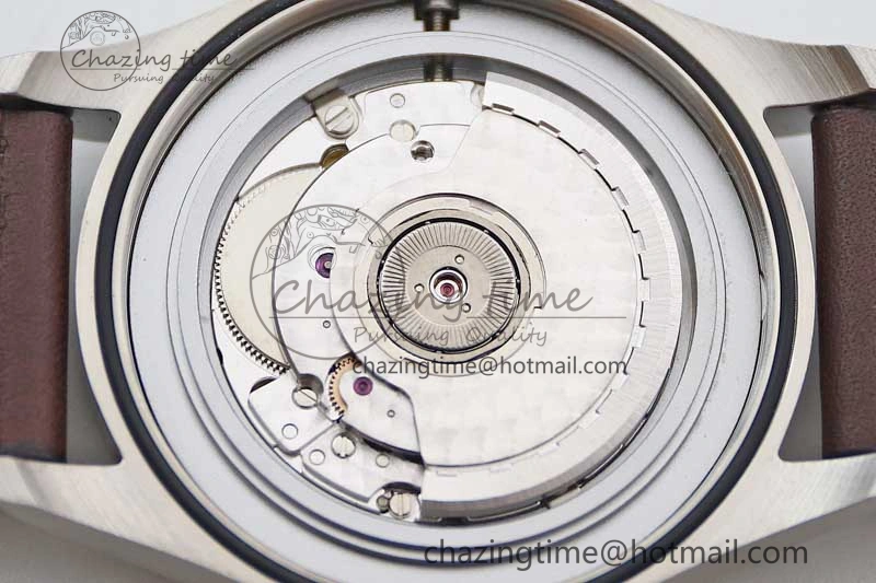 Mark XVIII IW327010 SS M+F 1:1 Best Edition Brown Dial on Brown Leather Strap A Refined 7049