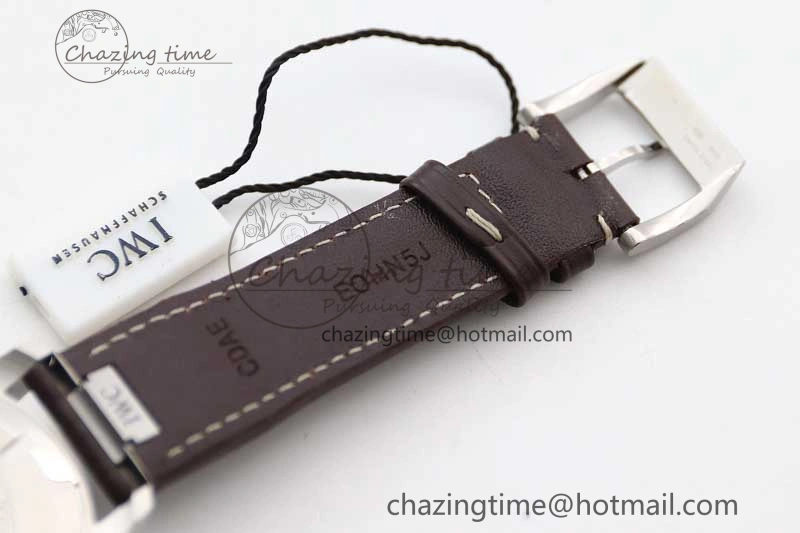 QuickDry Mark XVIII IW327010 SS M+F 1:1 Best Edition Green Dial on Brown Leather Strap A35111 (Free Nylon Strap) 7036