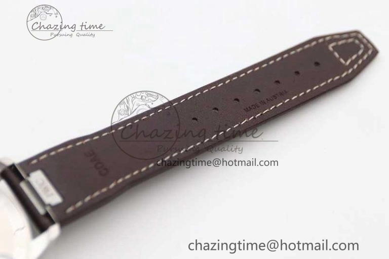 QuickDry Mark XVIII IW327010 SS M+F 1:1 Best Edition Green Dial on Brown Leather Strap A35111 (Free Nylon Strap) 7036