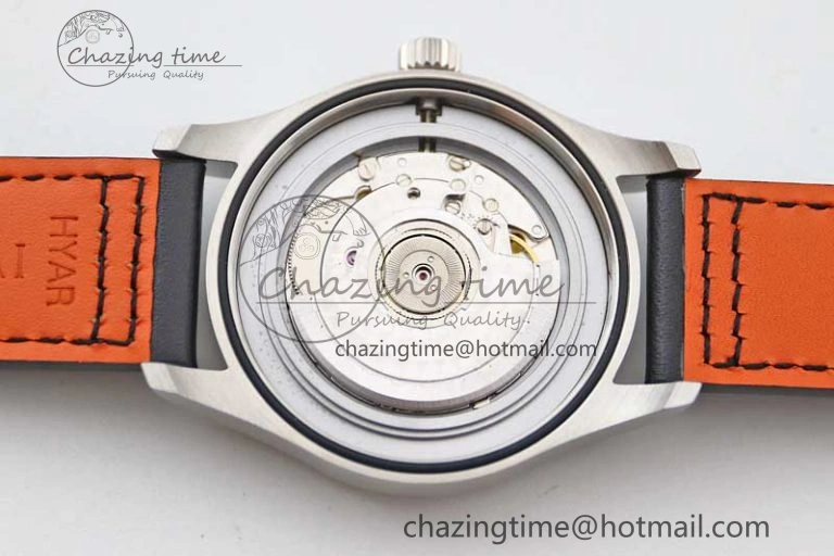 Refined Mark XVIII IW327012 SS M+F 1:1 Best Edition White Dial on Black Leather Strap A 7054