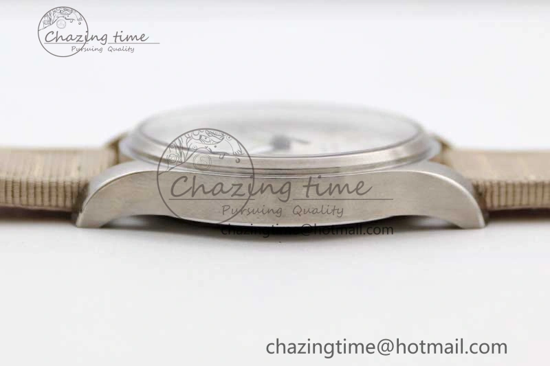 Flexible Mark XVIII IW327012 SS M+F 1:1 Best Edition White Dial on White Nylon Strap A 7053