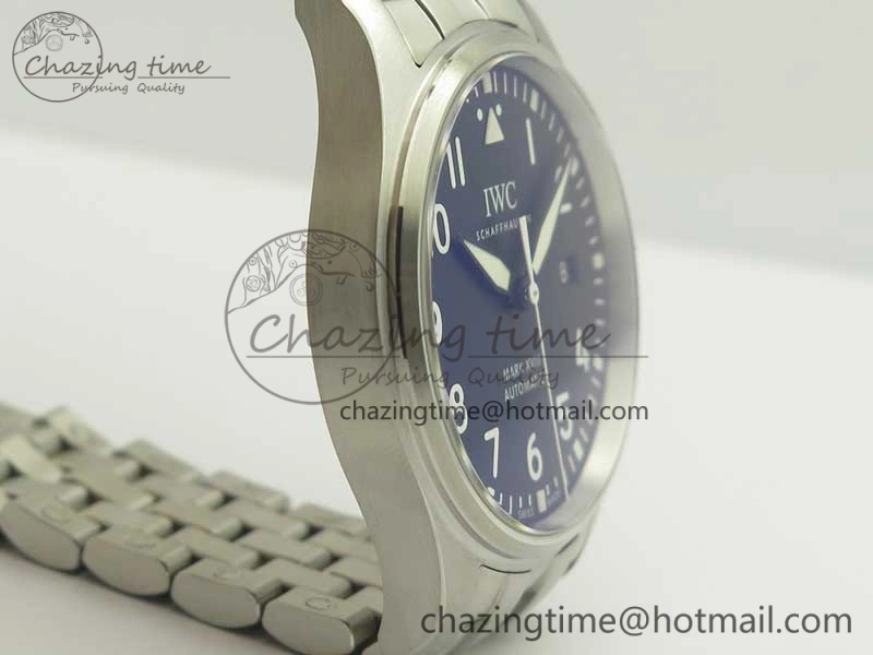 Stretchable Mark XVIII IW327015 MKS 1:1 Best Edition Black Dial On SS Bracelet MIYOTA 9015 V 7207