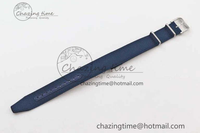 Mark XVIII IW328101 Black Ceramic M+F 1:1 Best Edition Blue Dial on Blue Nylon Strap A OdorResistant 7058