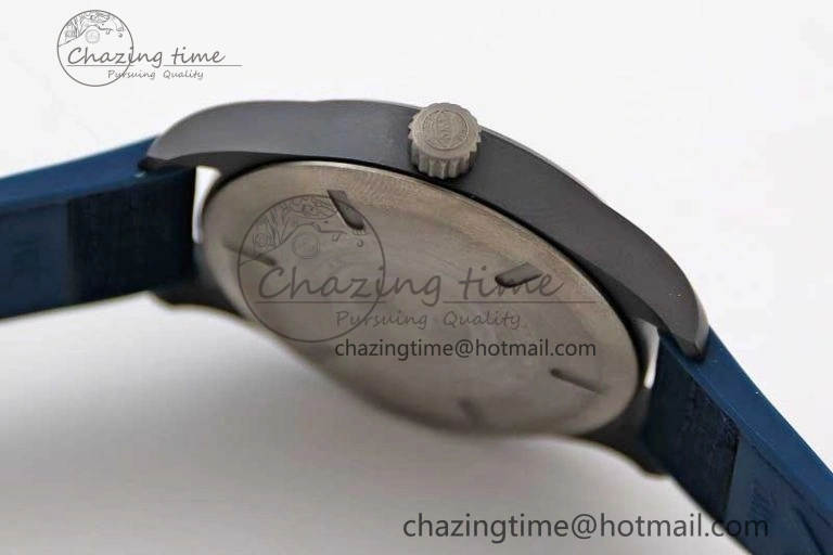 Mark XVIII IW328101 Black Ceramic M+F 1:1 Best Edition Blue Dial on Blue Nylon Strap A OdorResistant 7058