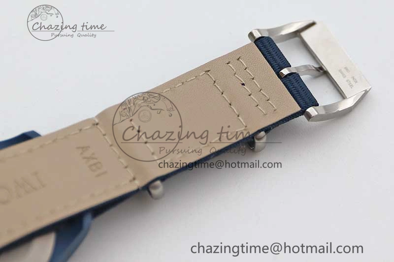 Mark XVIII IW328101 Blue Ceramic M+F 1:1 Best Edition Blue Dial on Blue Nylon Strap A Upgraded 7046