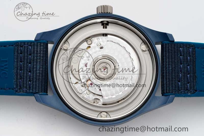 Mark XVIII IW328101 Blue Ceramic M+F 1:1 Best Edition Blue Dial on Blue Nylon Strap A UrbanChic 7066