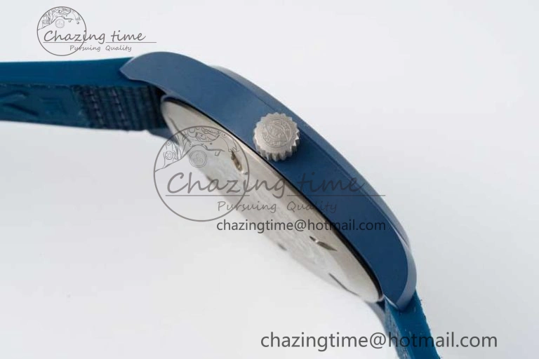 Mark XVIII IW328101 Blue Ceramic M+F 1:1 Best Edition Blue Dial on Blue Nylon Strap A UrbanChic 7066